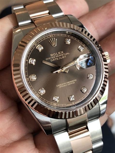 two tone rolex rose gold